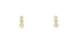 Pre-owned 18ct Yellow Gold Diamond Stud Earrings