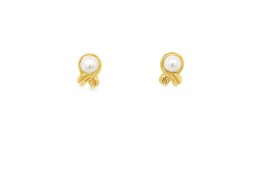 Pre-owned 9ct Yellow Gold Pearl Stud Earrings