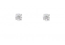 Platinum Lab Diamond Earrings