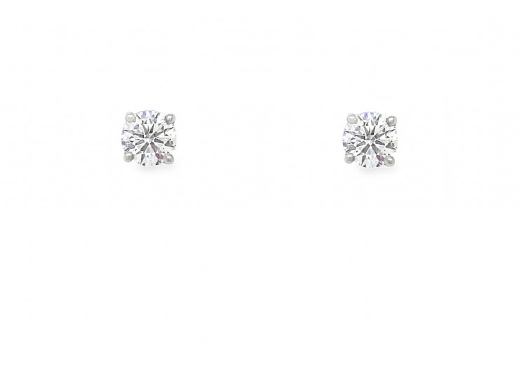 Platinum Lab Diamond Earrings