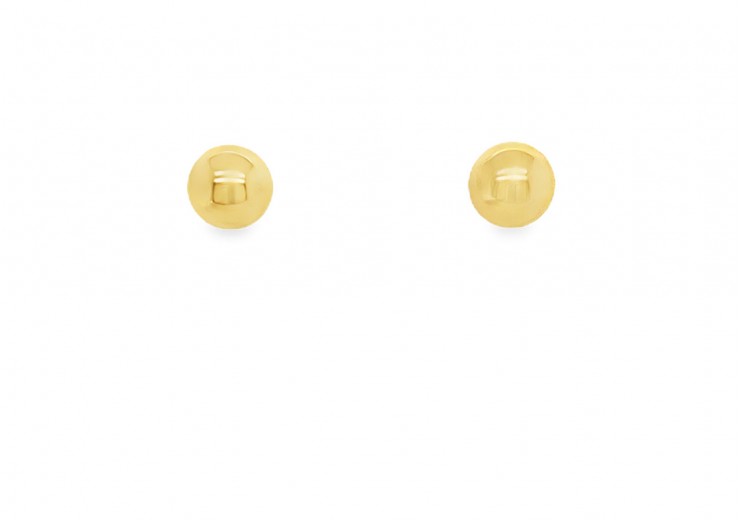 Pre-owned 18ct Yellow Gold Ball Stud Earrings