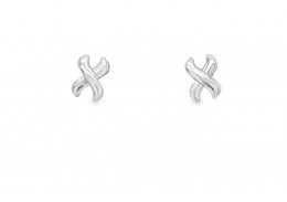 Pre-owned 18ct Gold Cross Studs