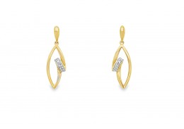 Pre-owned 9ct Gold & Diamond Drops