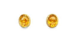 Pre-owned 9ct Gold Citrine Earrings Pre-owned 9ct Gold Citrine Earrings