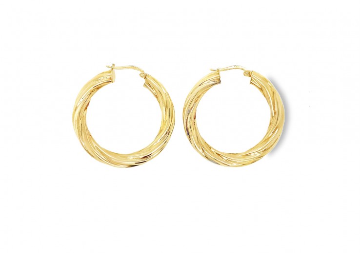 Pre-owned 9ct Gold Hoops