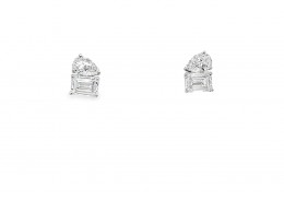 18ct White Gold Lab Diamond Earrings 18ct White Gold Lab Diamond Earrings
