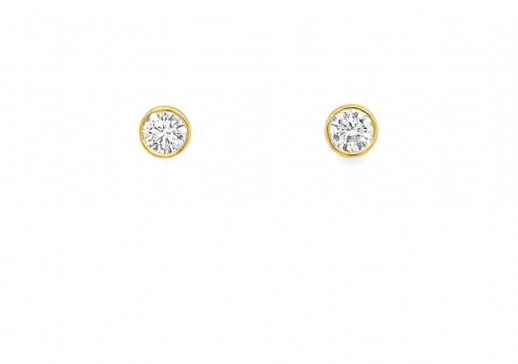 18ct Gold Lab Diamond Earrings