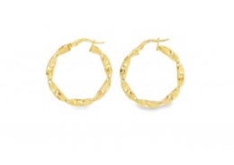Pre-owned 9ct Yellow Gold Hoops Pre-owned 9ct Yellow Gold Hoops