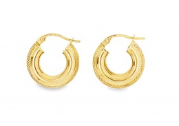 Pre-owned 9ct Yellow Gold Hoops Pre-owned 9ct Yellow Gold Hoops