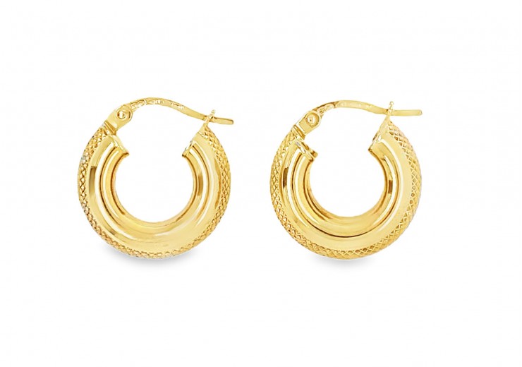 Pre-owned 9ct Yellow Gold Hoops