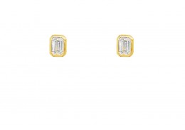 18ct Yellow Gold Lab Diamond Earrings 18ct Yellow Gold Lab Diamond Earrings