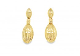 Pre-owned 9ct Gold Fancy Drop Earrings