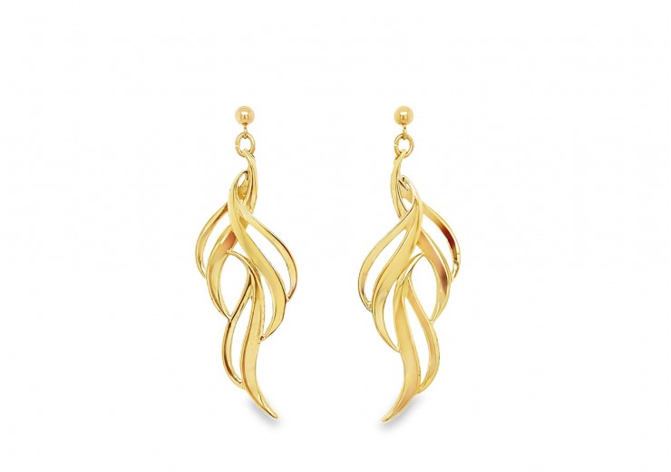 Pre-owned 9ct Yellow Gold Fancy Earrings