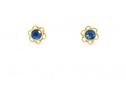 Pre-owned 9ct Gold Sapphire Earrings Pre-owned 9ct Gold Sapphire Earrings