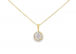 18ct Gold Lab Diamond Necklace