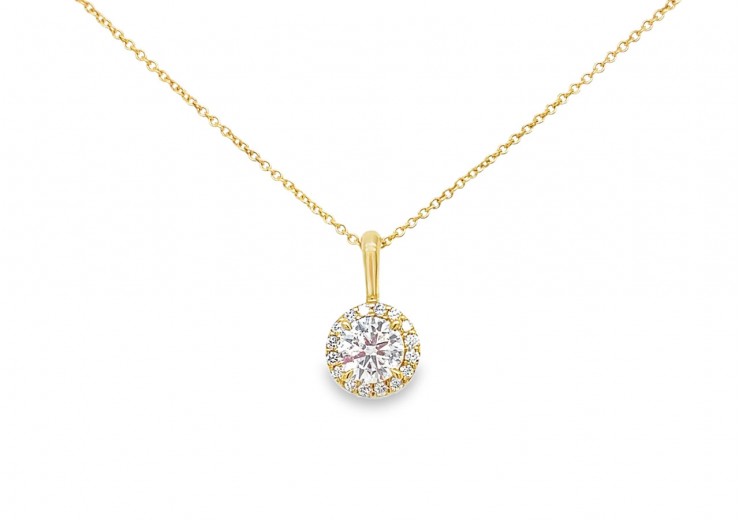 18ct Gold Lab Diamond Necklace 18ct Gold Lab Diamond Necklace