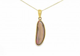 9ct Yellow Gold Opal Necklace