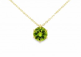 9ct Yellow Gold Peridot Necklace