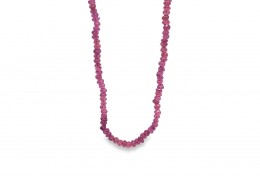 Silver Garnet Beaded Necklace Silver Garnet Beaded Necklace