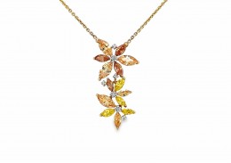 Pre-owned 9ct Yellow Gold Cubic Zirconia Necklace