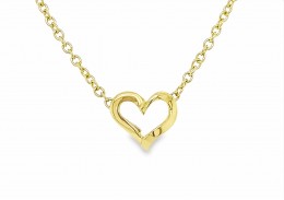 Pre-owned 18ct Yellow Gold Heart Necklace