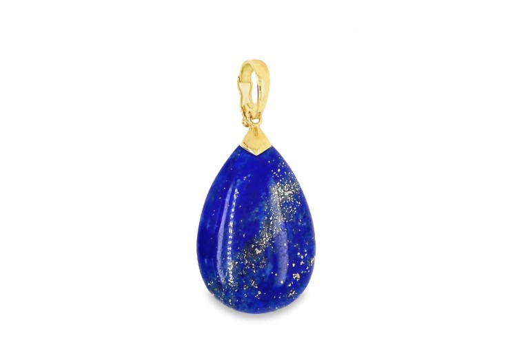 Pre-owned 9ct Yellow Gold Lapis Lazuli Pendant