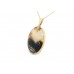 Pre-owned 9ct & 14ct Rose Gold Agate Necklace