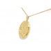 Pre-owned 9ct Yellow Patterned Locket Necklace