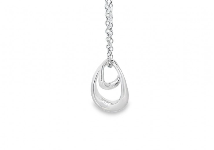 Silver Georg Jensen Small Offspring Pendant