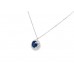 9ct White Gold Sapphire & Diamond Necklace 9ct White Gold Sapphire & Diamond Necklace