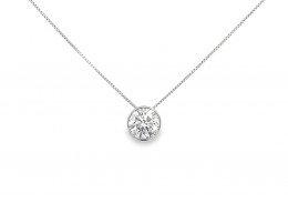 Platinum Lab Diamond Necklace