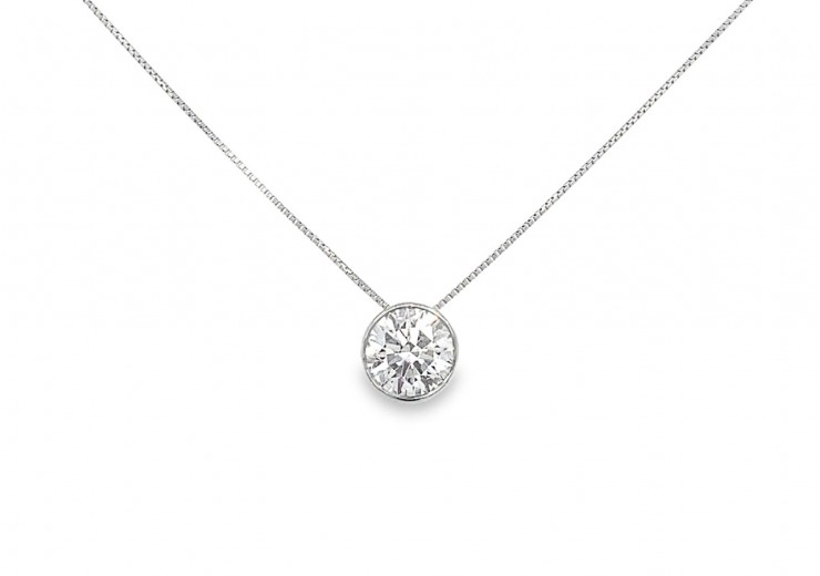 Platinum Lab Diamond Necklace