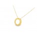 Pre-owned 18ct Yellow Gold Circle Necklace