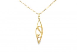 Pre-owned 9ct Yellow Gold Filigree Necklace Pre-owned 9ct Yellow Gold Filigree Necklace