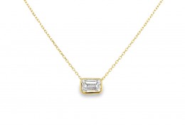 18ct Yellow Gold Lab Diamond Necklace 18ct Yellow Gold Lab Diamond Necklace