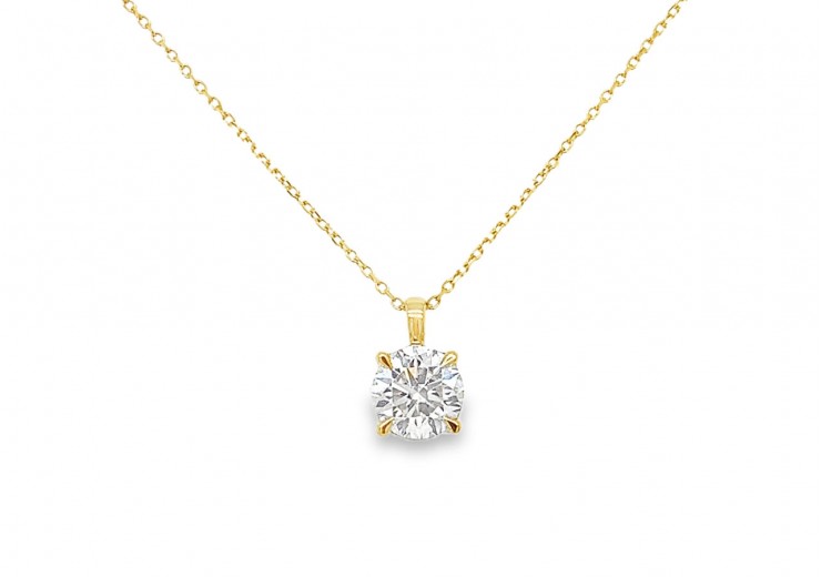 18ct Yellow Gold Lab Diamond Necklace 18ct Yellow Gold Lab Diamond Necklace