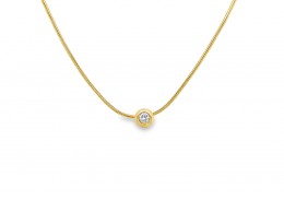 Pre-owned 9ct Yellow Gold Diamond Necklace Pre-owned 9ct Yellow Gold Diamond Necklace
