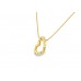 Pre-owned 9ct Yellow Gold Diamond Heart Necklace Pre-owned 9ct Yellow Gold Diamond Heart Necklace