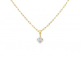 Pre-owned 9ct Gold Diamond Necklace