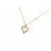 Pre-owned 9ct Gold Diamond Heart Necklace Pre-owned 9ct Gold Diamond Heart Necklace