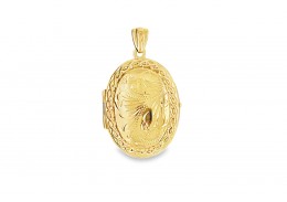Pre-owned 9ct Yellow Gold Patterned Locket Pre-owned 9ct Yellow Gold Patterned Locket