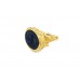 Pre-owned 9ct Yellow Gold Onyx Fob