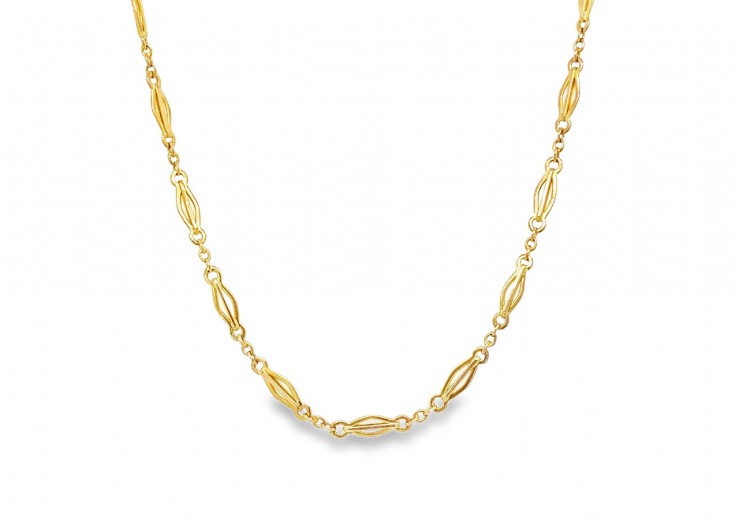 Pre-owned Vintage 9ct Gold Fancy Chain