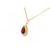 Pre-owned 9ct Gold Garnet Necklace
