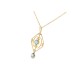 Pre-owned Vintage 9ct Rose Gold & Blue Topaz Necklace Pre-owned Vintage 9ct Rose Gold & Blue Topaz Necklace