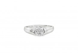 Pre-owned 18ct White Gold Diamond Solitaire Ring Pre-owned 18ct White Gold Diamond Solitaire Ring