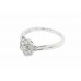 18ct White Gold Diamond Cluster Ring