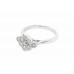 18ct White Gold Diamond Cluster Ring