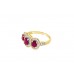 9ct Gold Ruby & Diamond Trilogy