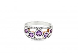 9ct White Gold Fancy Amethyst Ring 9ct White Gold Fancy Amethyst Ring
